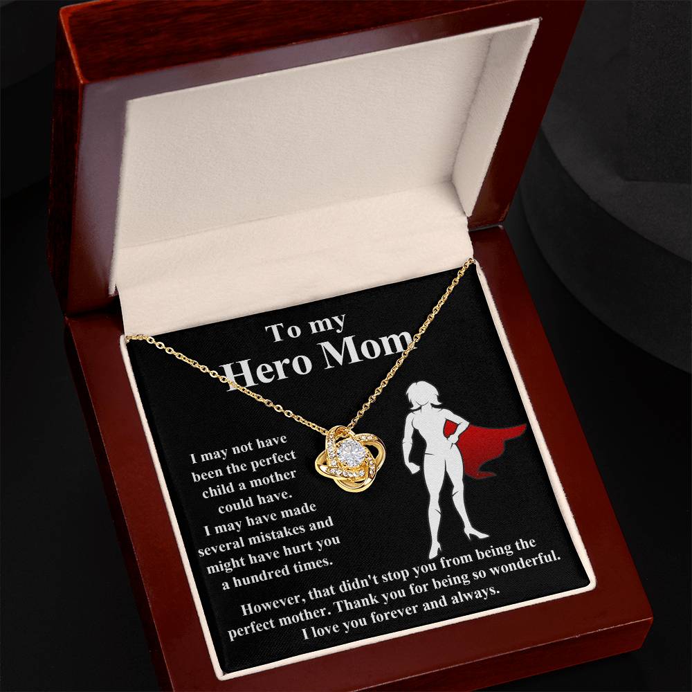 To my Hero Mom Necklace