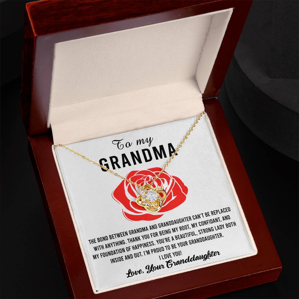 To My Grandma Strong Lady Necklace