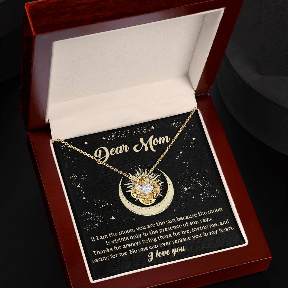 Dear Mom Moon Necklace