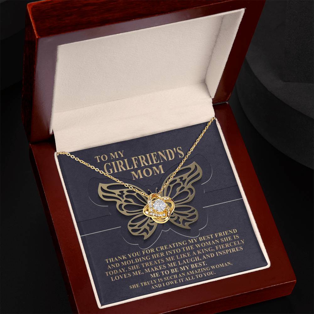 To My Girlfriend's Mom Thank you Necklace