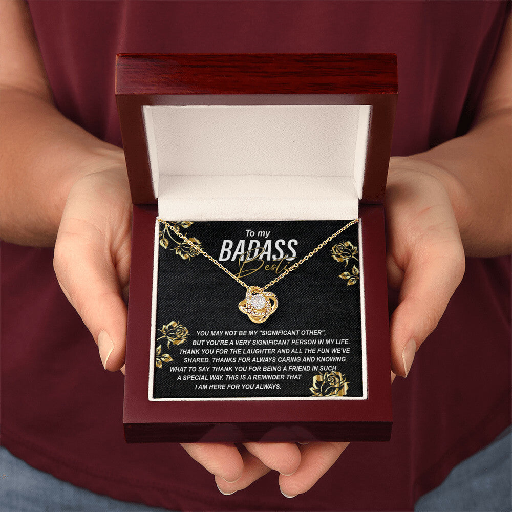 To my Badass Bestie Necklace