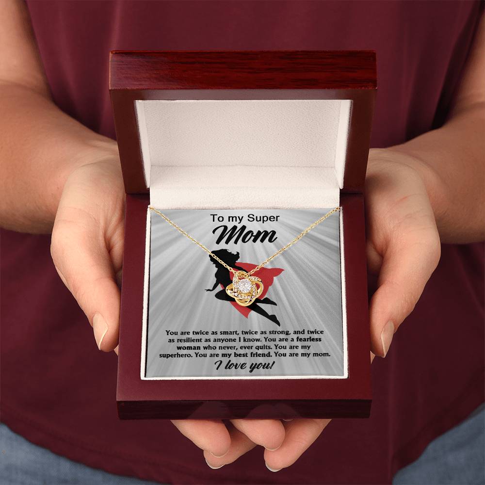 To my super mom, A Fearless Woman Necklace