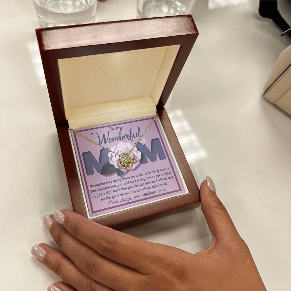 To My wonderful Mom Necklace