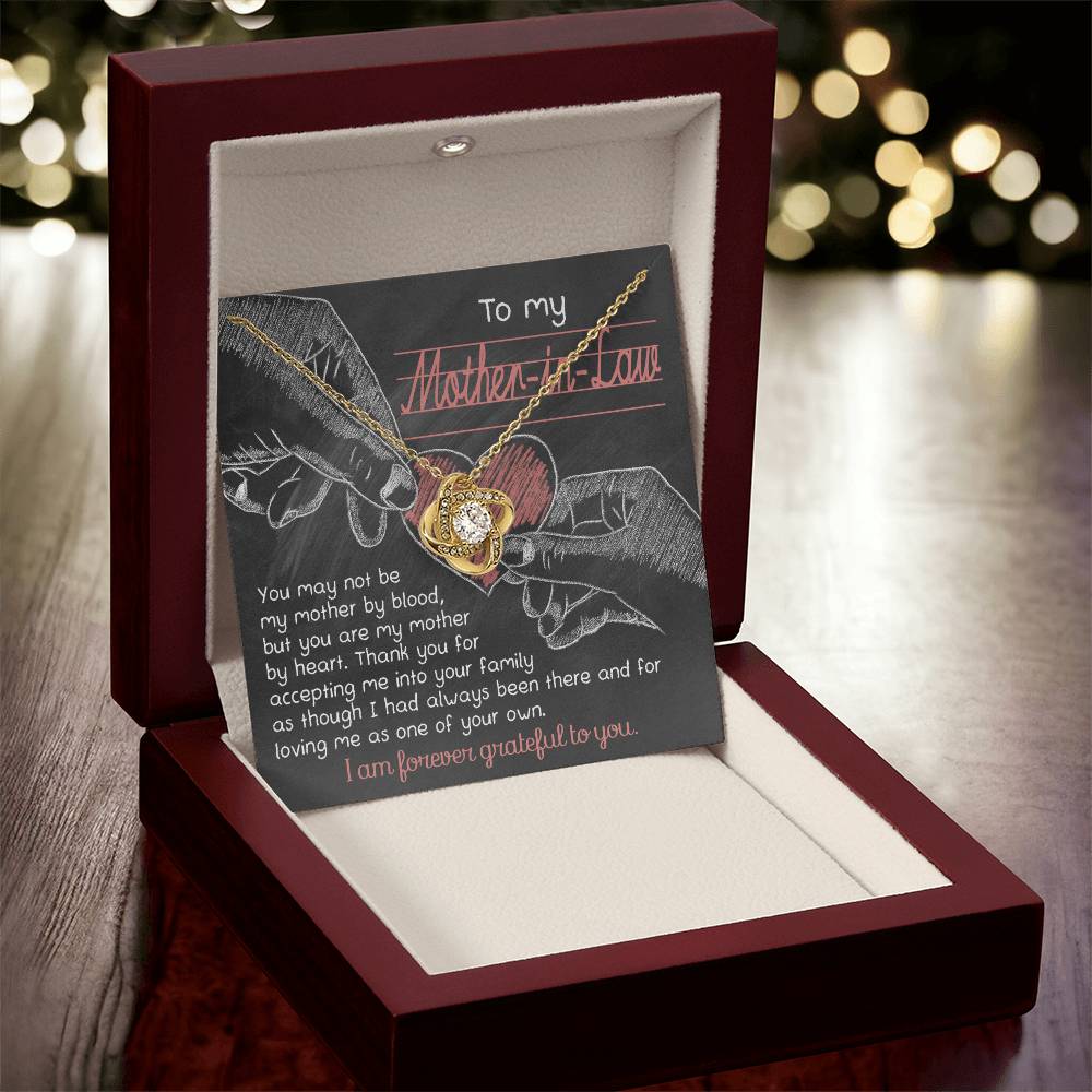 Mother-In-Law-Mother Forever Grateful Necklace