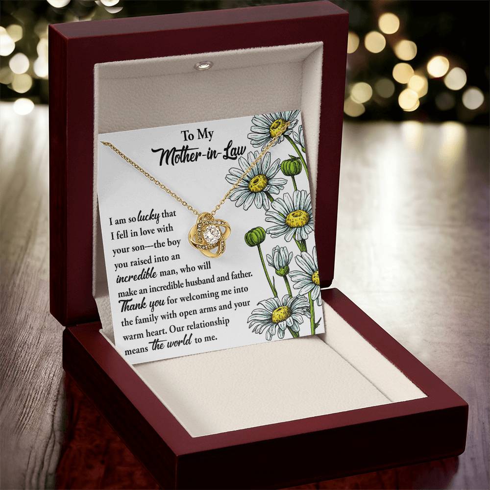 To my incredible Mother-In-Law Necklace