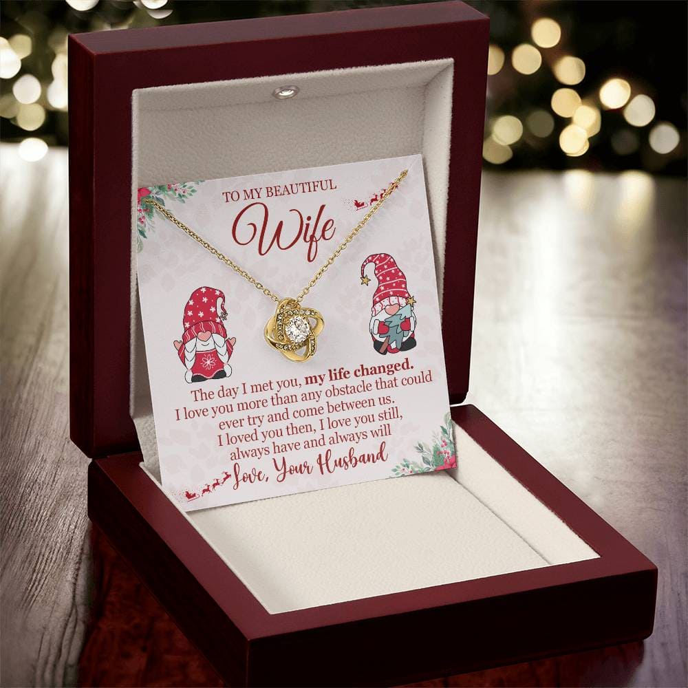 To My Beautiful Wife Love You Necklace