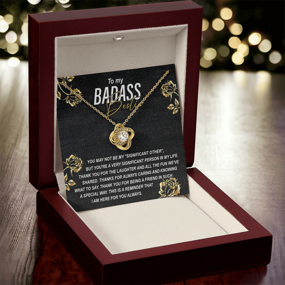 To my Badass Bestie Necklace