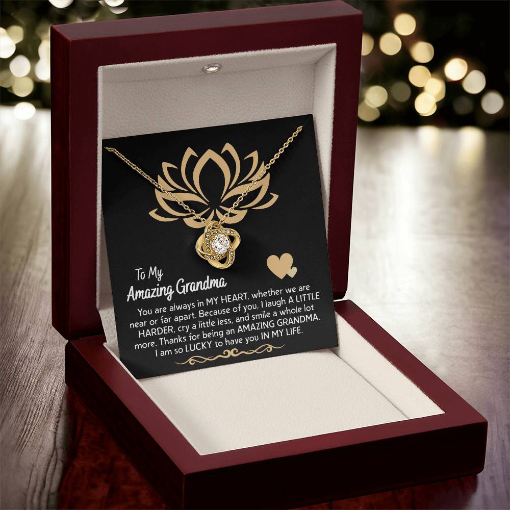 To My Grandma in My Heart Necklace