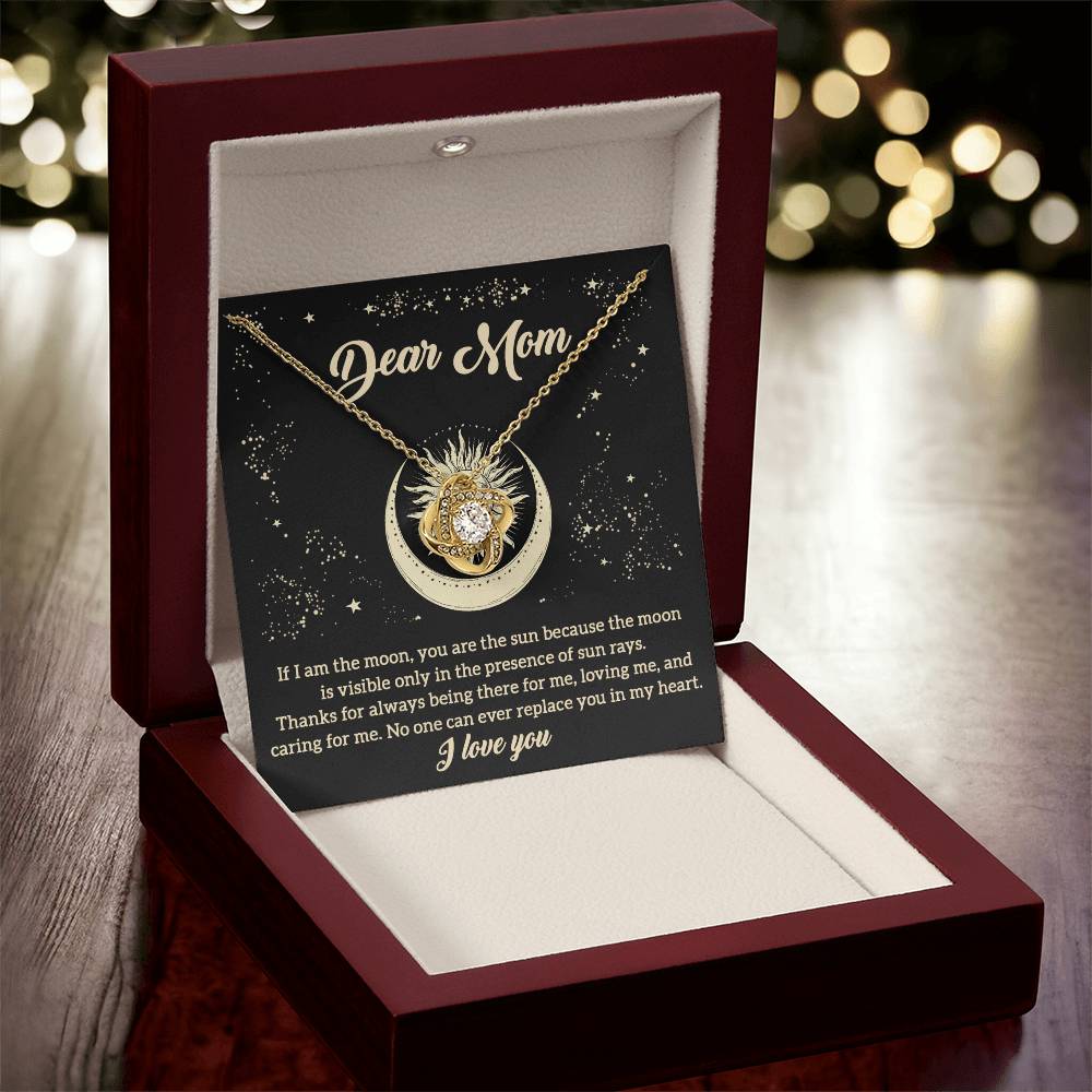 Dear Mom Moon Necklace