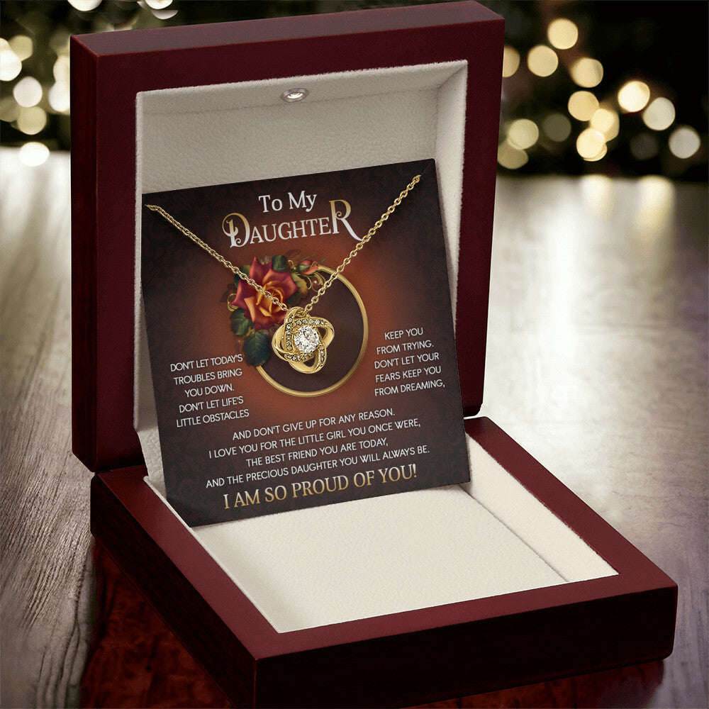 Daughter-The Little Girl Love Knot Necklace