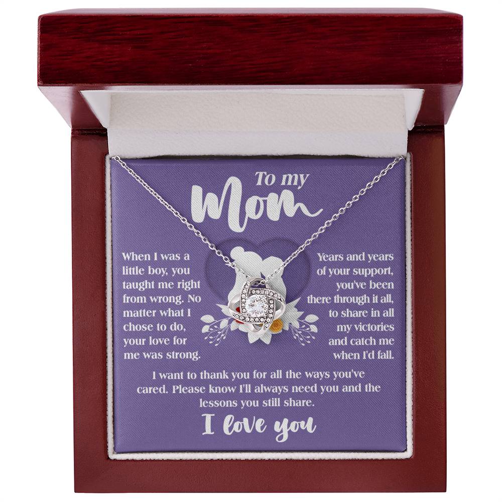 To my Mom Thank you Necklace