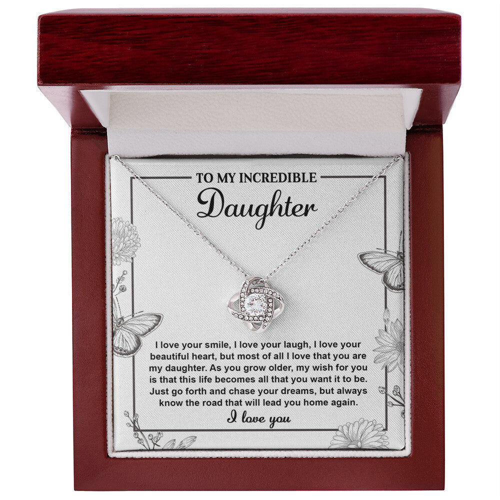 To My Incredible Daughter Necklace