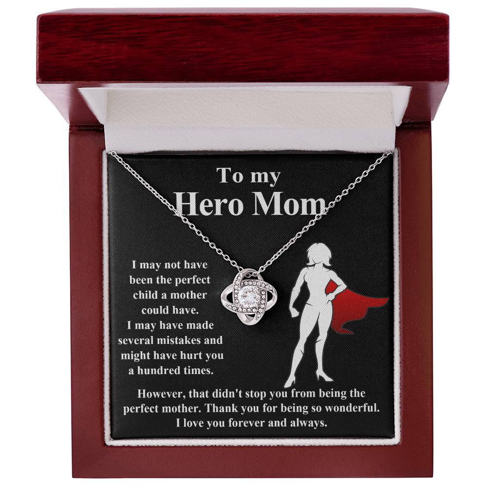 To my Hero Mom Necklace