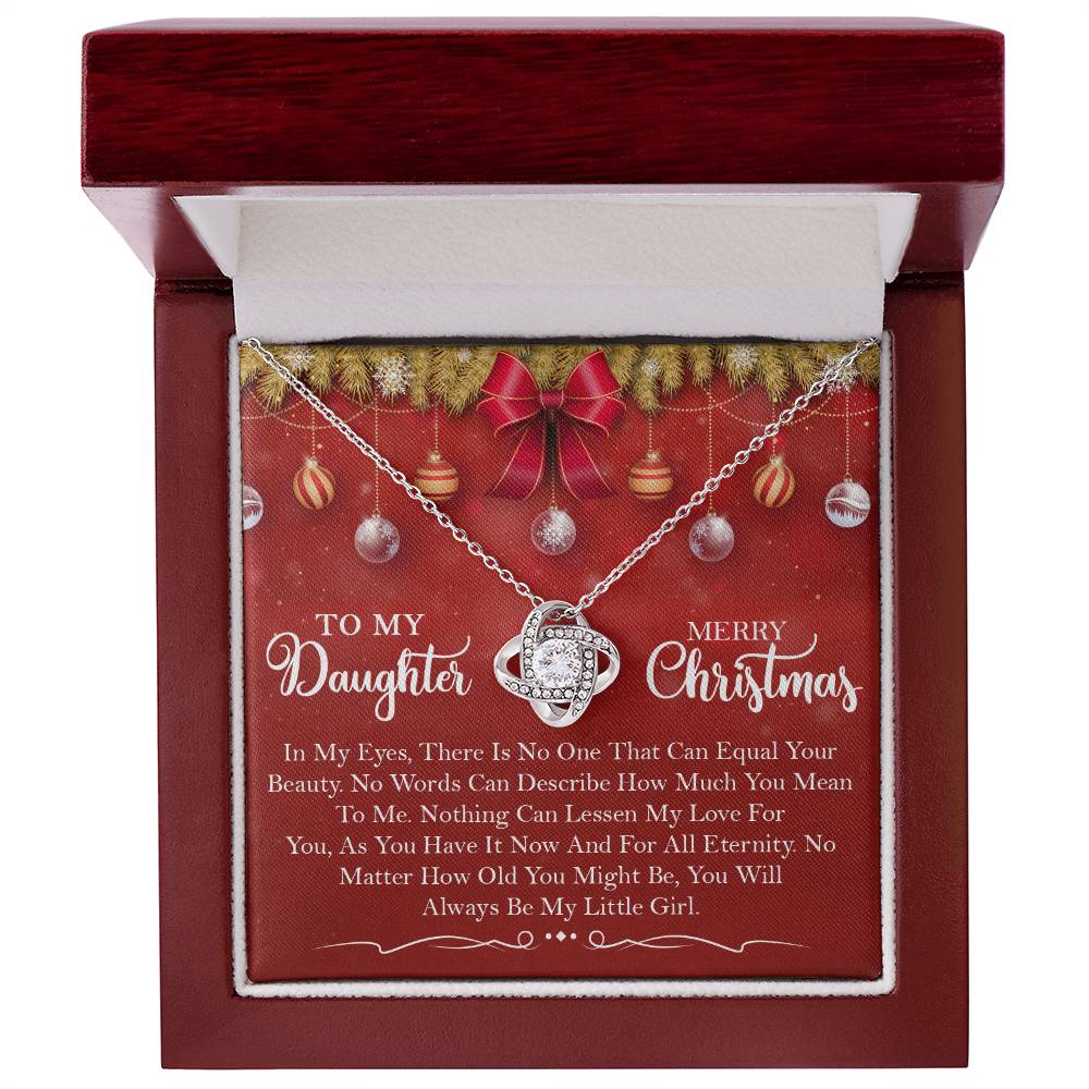 Merry Christmas to My little girl Necklace