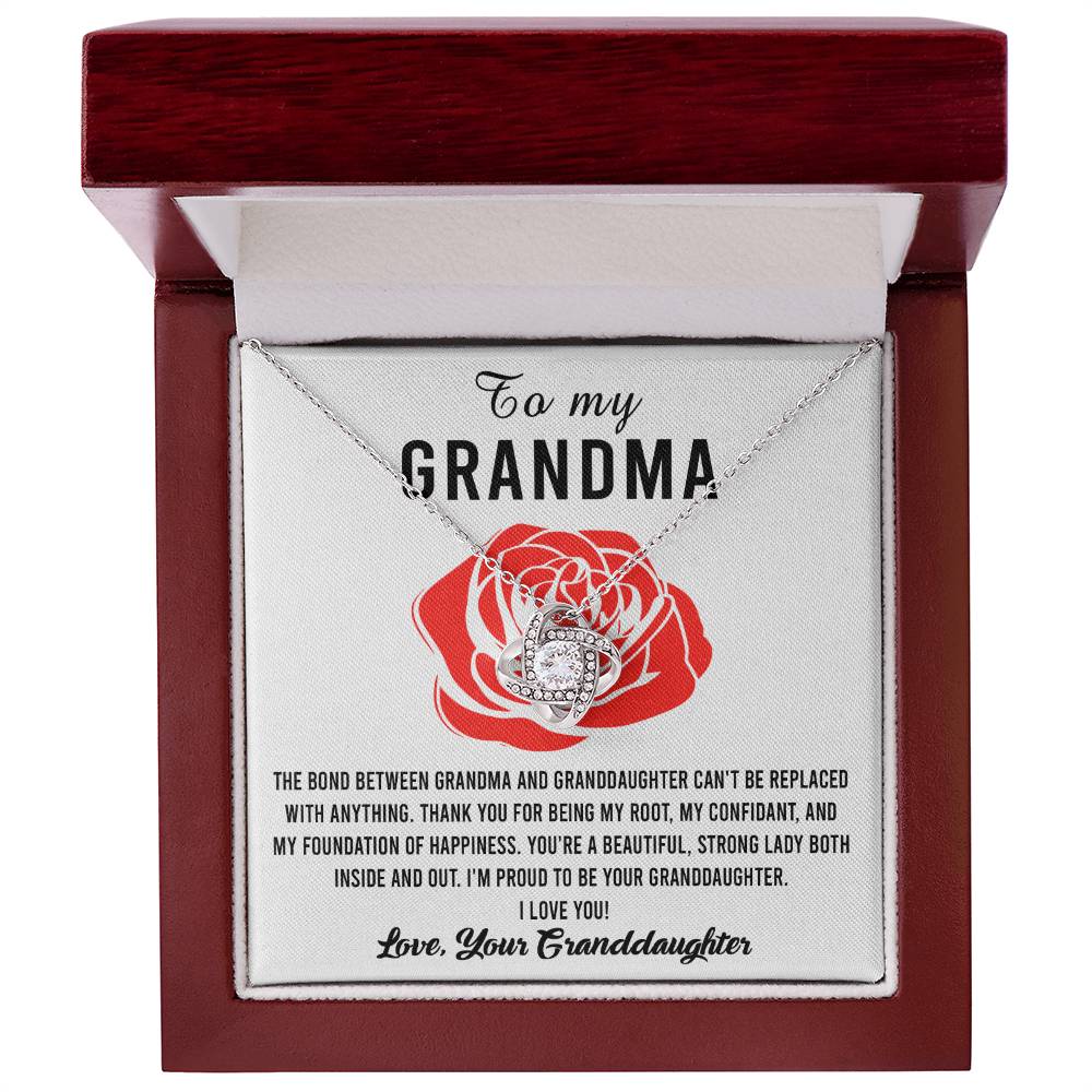 To My Grandma Strong Lady Necklace