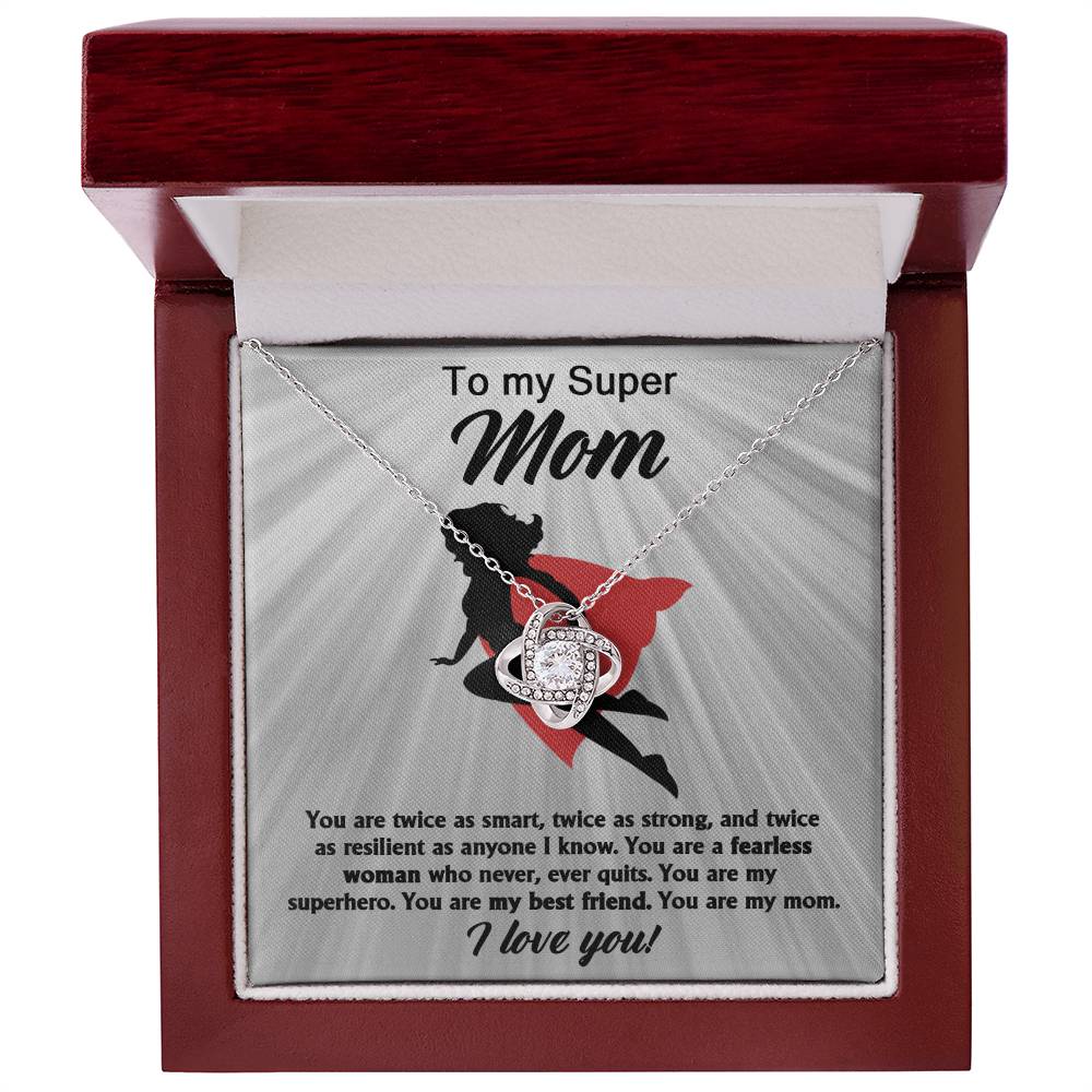 To my super mom, A Fearless Woman Necklace