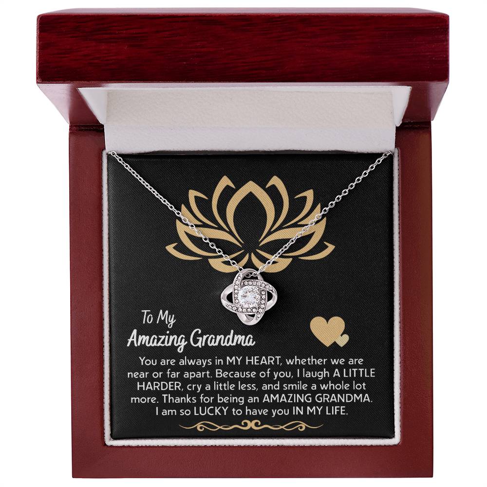 To My Grandma in My Heart Necklace