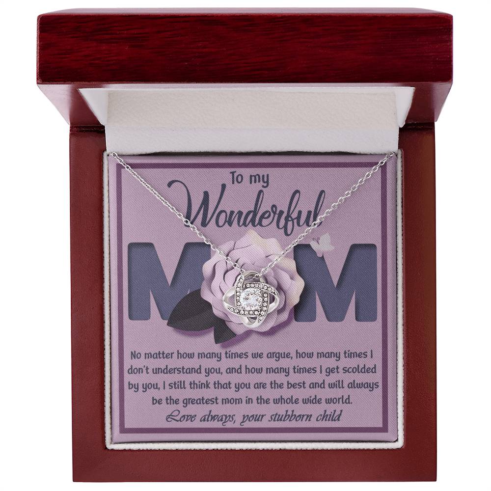 To My wonderful Mom Necklace
