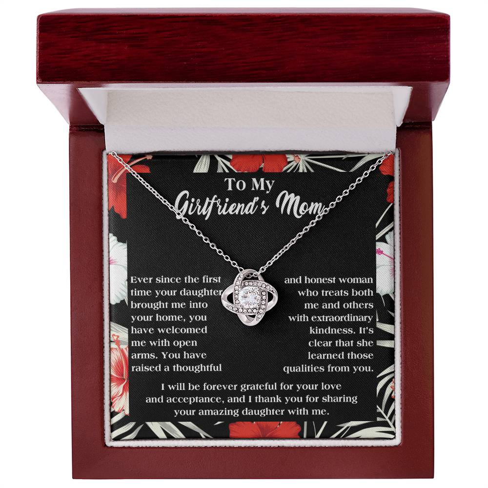 To My Girlfriend's Mom Forever Grateful Necklace