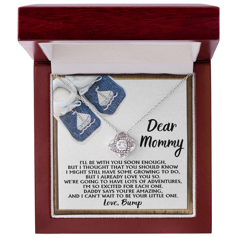 Dear Mommy Love Bump Necklace