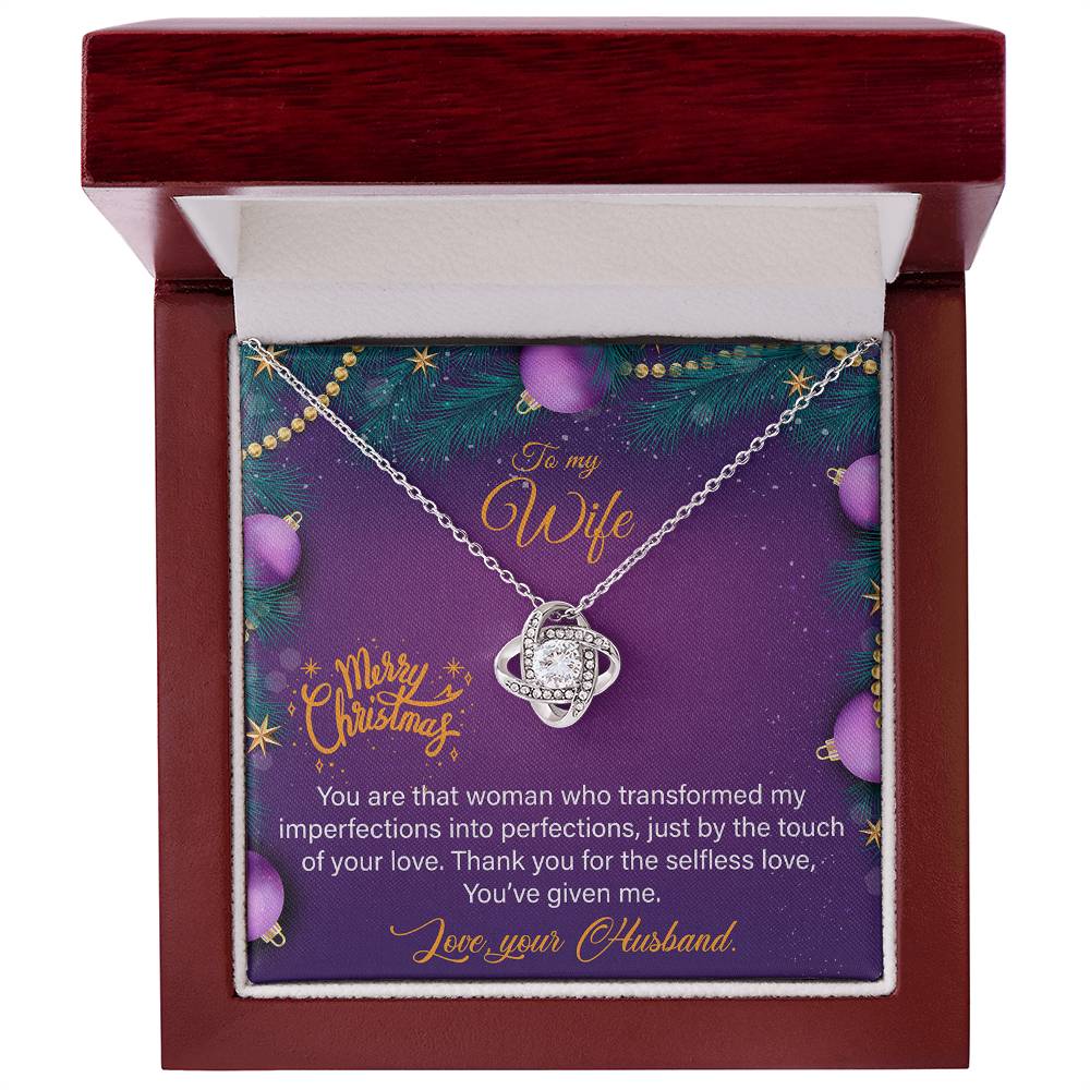 Merry Christmas To My Wife Necklace
