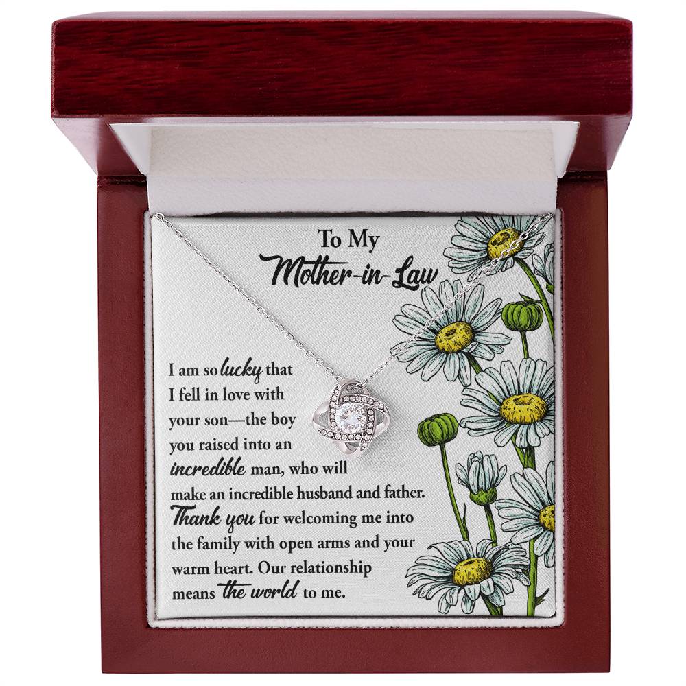 To my incredible Mother-In-Law Necklace