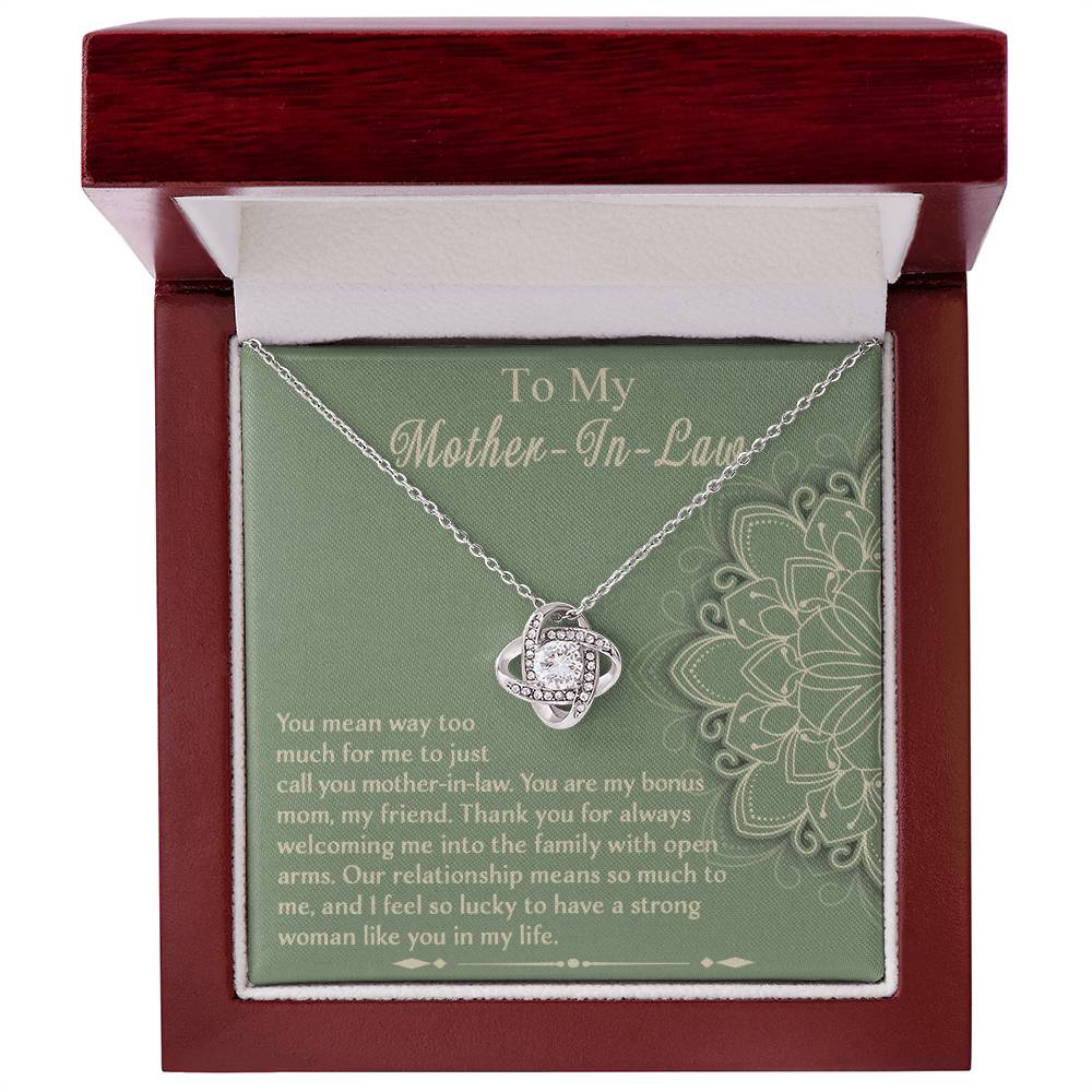 To My Mother-in-Law, Strong Woman Necklace
