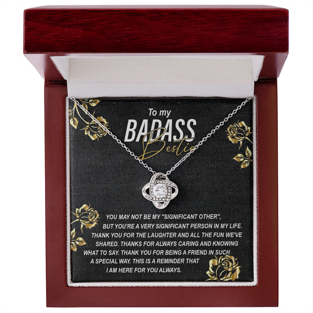 To my Badass Bestie Necklace