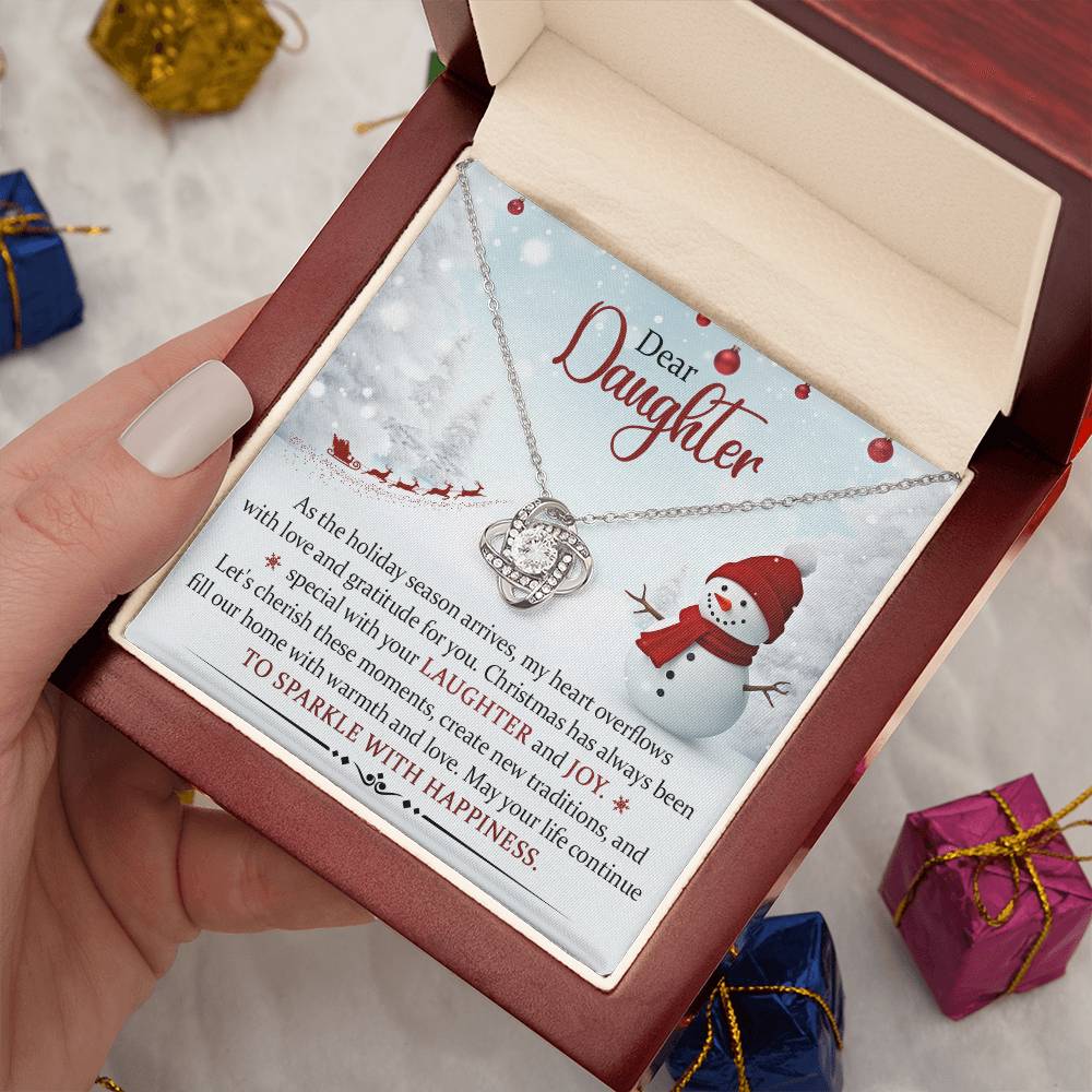 Dear Daughter Christmas Necklace