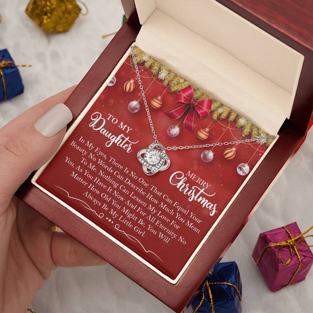 Merry Christmas to My little girl Necklace