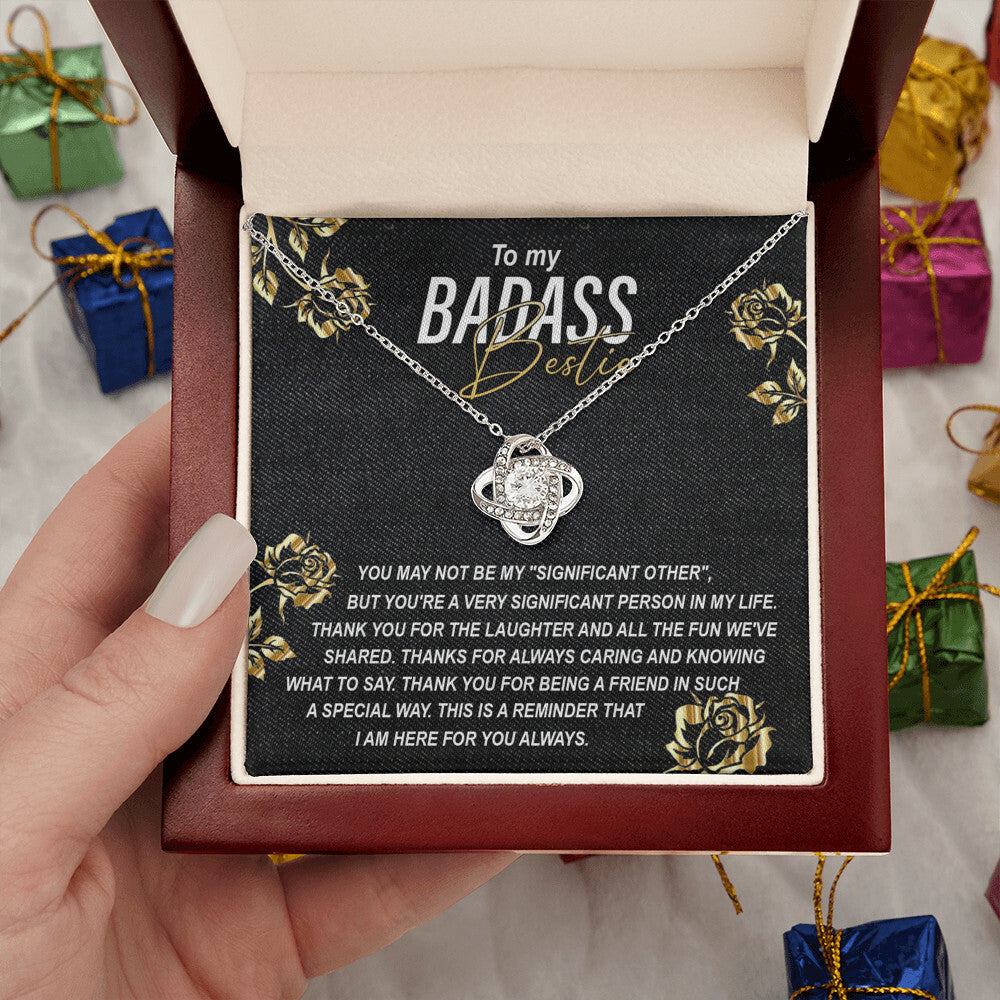 To my Badass Bestie Necklace