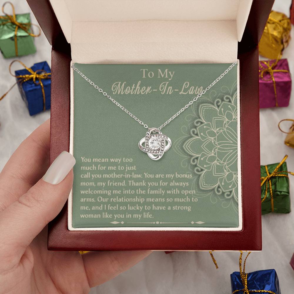 To My Mother-in-Law, Strong Woman Necklace