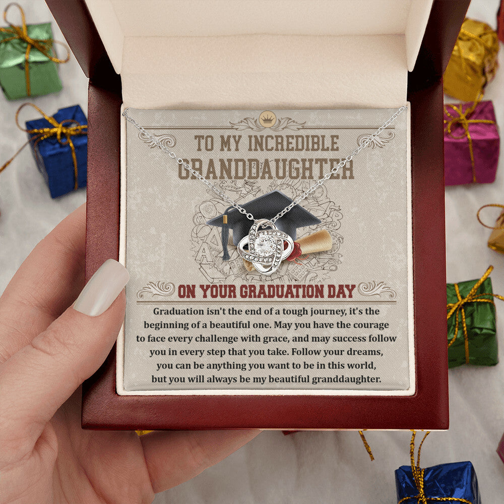 To my incredible Granddaughter Necklace