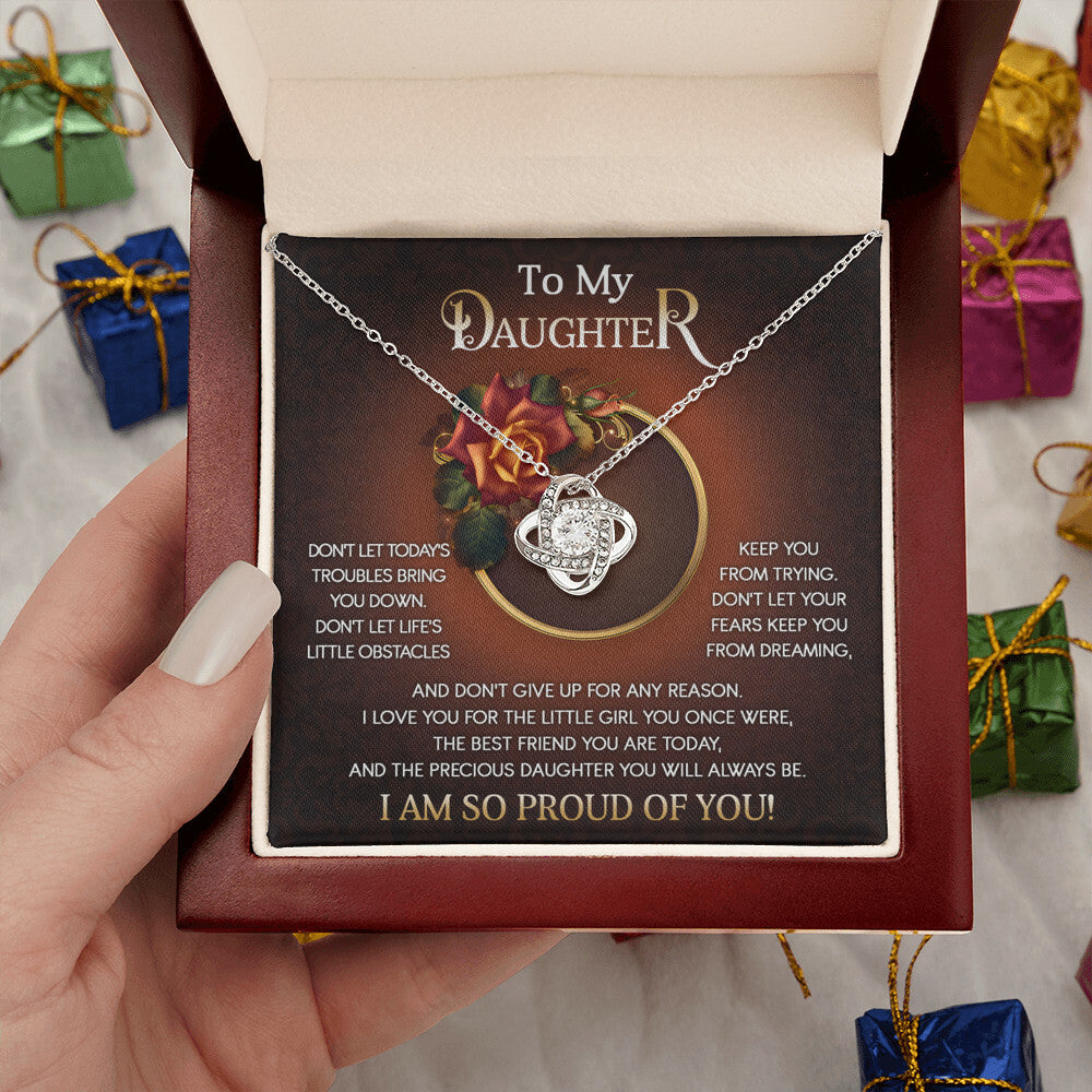 Daughter-The Little Girl Love Knot Necklace