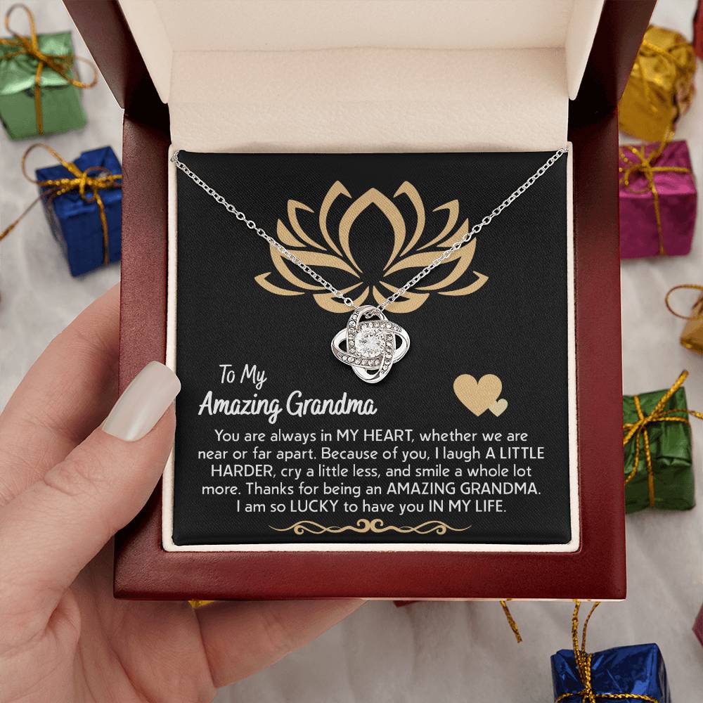 To My Grandma in My Heart Necklace