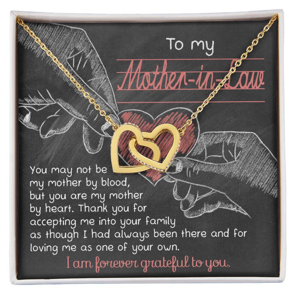 Mother-In-Law-Mother By Heart Double Heart Necklace