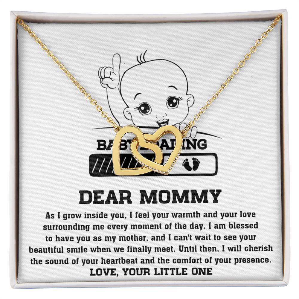 Mama To Be - Your Little One Double Heart Necklace