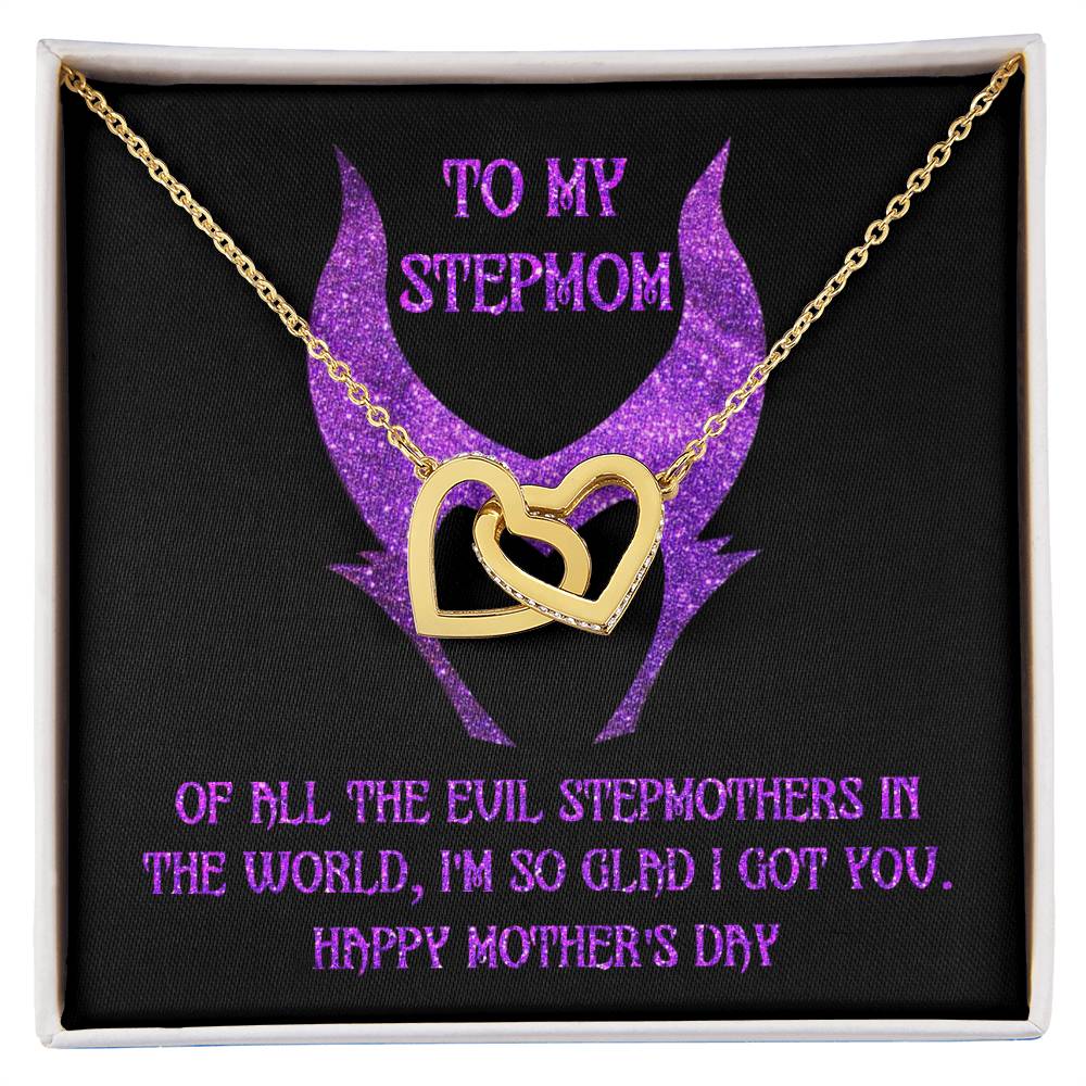 Stepmom-I Got You Double Heart Necklace