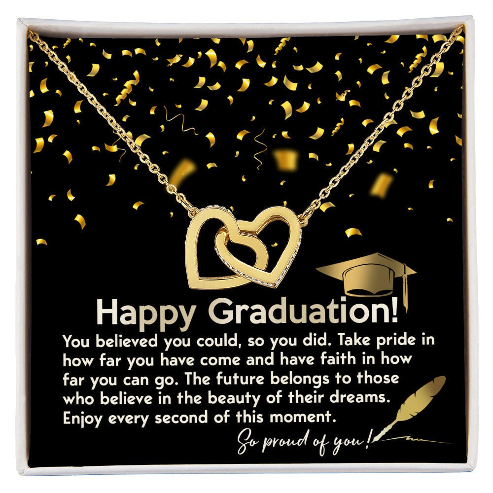 Happy Graduation! So proud of you necklace