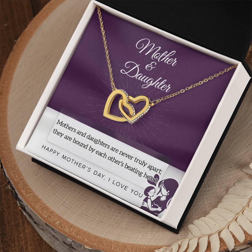 Mother & Daughter Double Heart Necklace