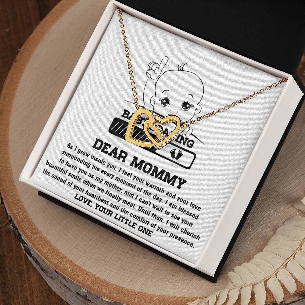 Mama To Be - Your Little One Double Heart Necklace