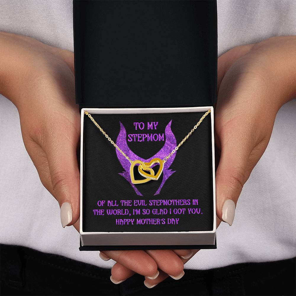 Stepmom-I Got You Double Heart Necklace