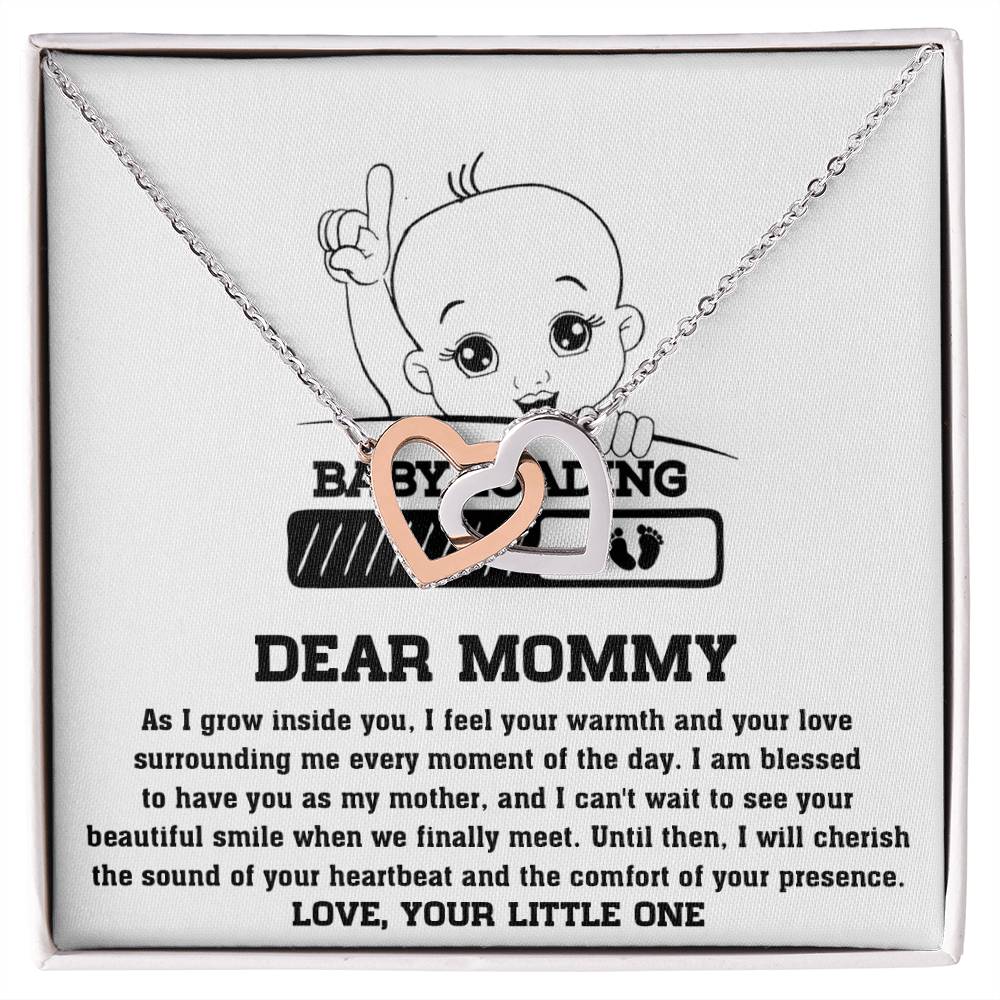 Mama To Be - Your Little One Double Heart Necklace