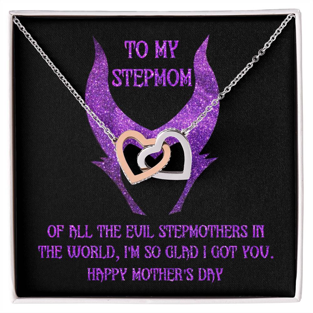 Stepmom-I Got You Double Heart Necklace