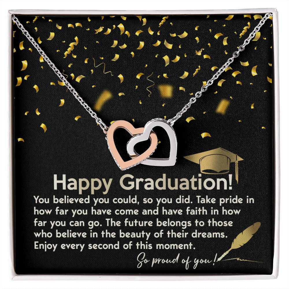 Happy Graduation! So proud of you necklace