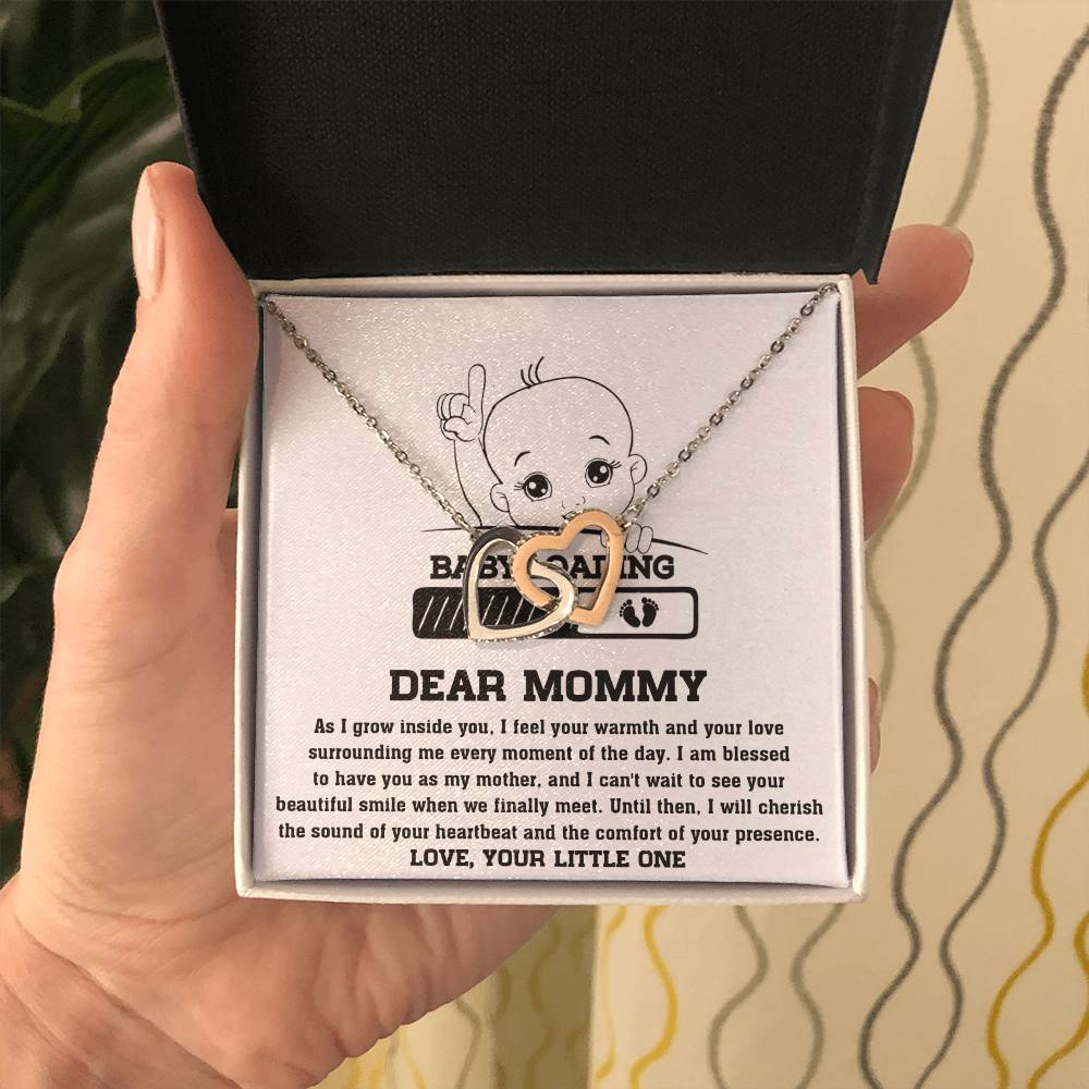 Mama To Be - Your Little One Double Heart Necklace