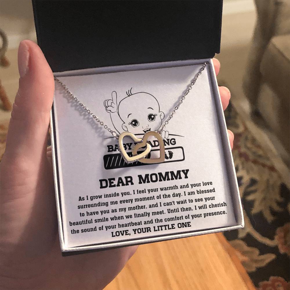 Mama To Be - Your Little One Double Heart Necklace