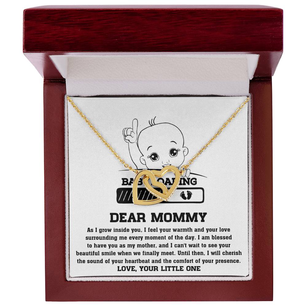 Mama To Be - Your Little One Double Heart Necklace