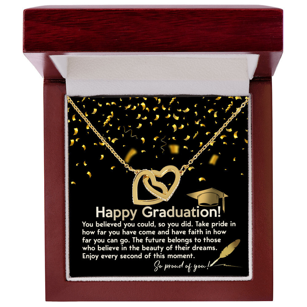 Happy Graduation! So proud of you necklace
