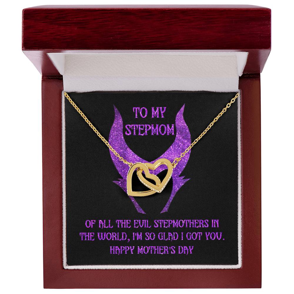 Stepmom-I Got You Double Heart Necklace